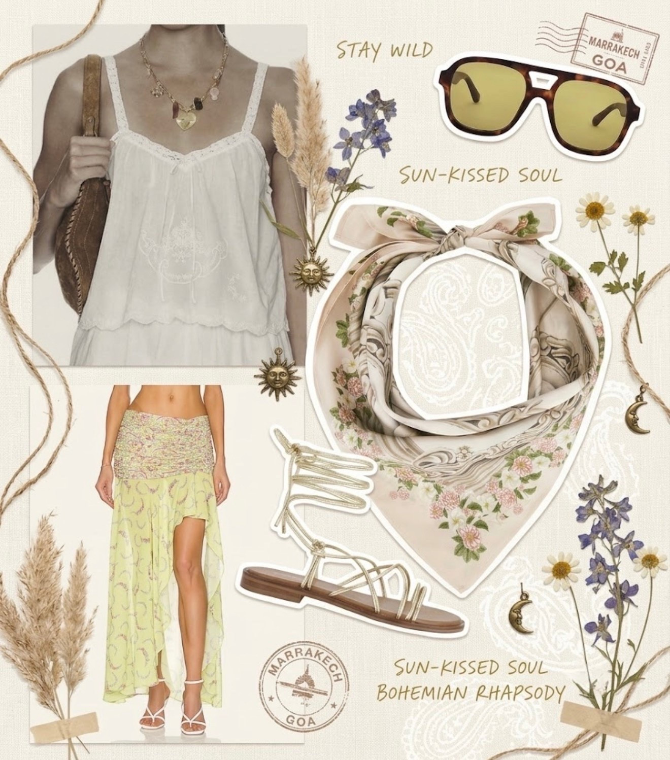 Boho Chic Summer Outfit Idea | Floral Skirt & Lace Cami Style

#LTKSeasonal #LTKTravel #LTKootd