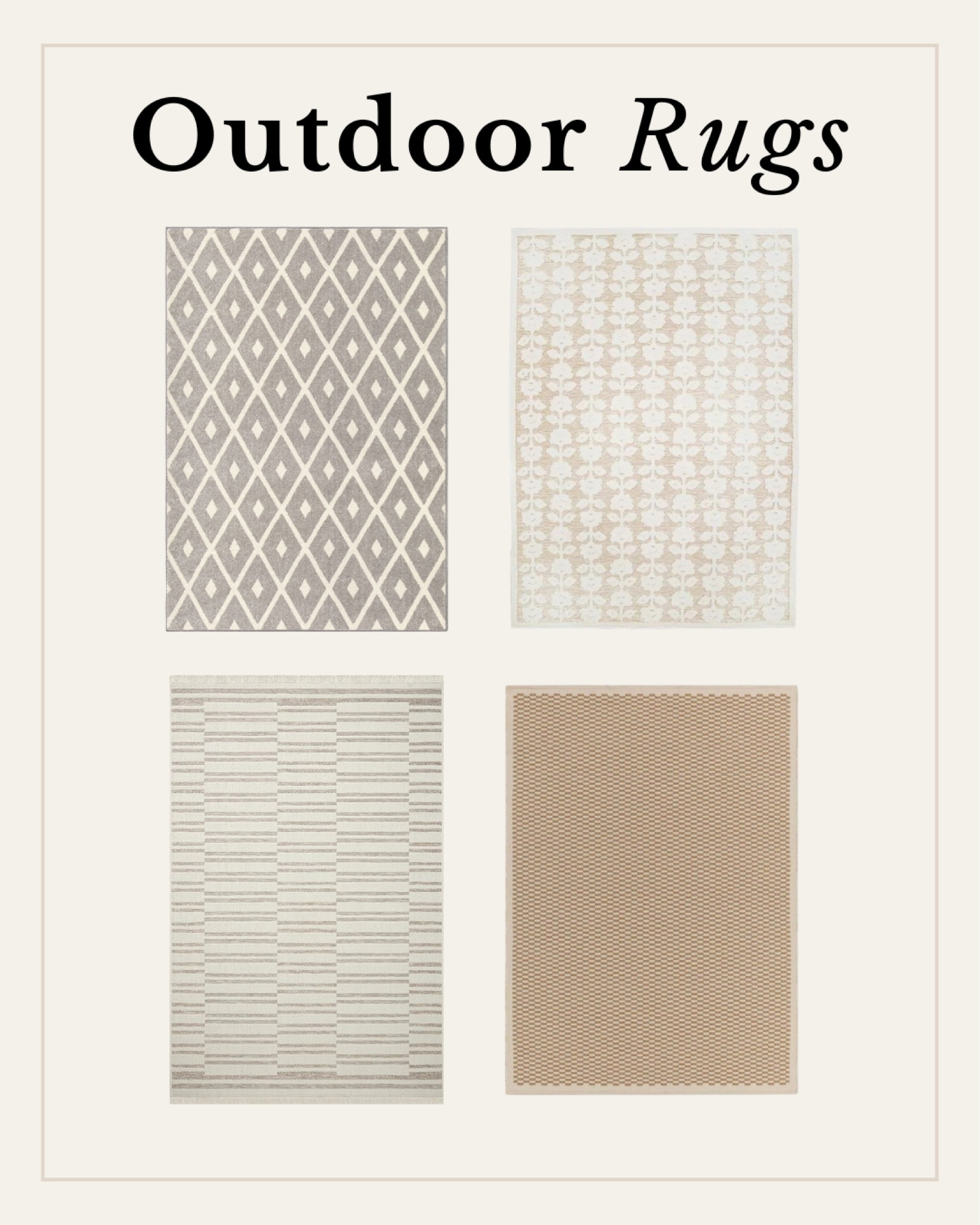 Outdoor area rugs for the patio 