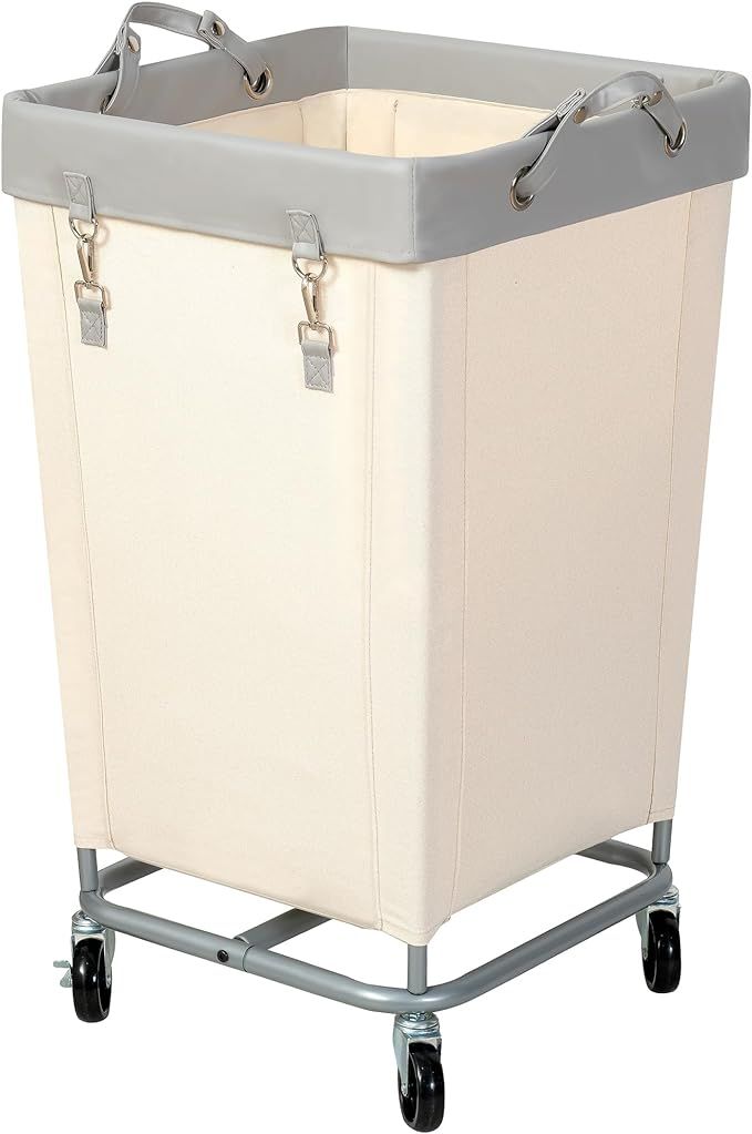 Laundry Hamper with Wheels, 160L Rolling Laundry Sorter Cart with Heavy Duty Steel Frame, Large C... | Amazon (US)