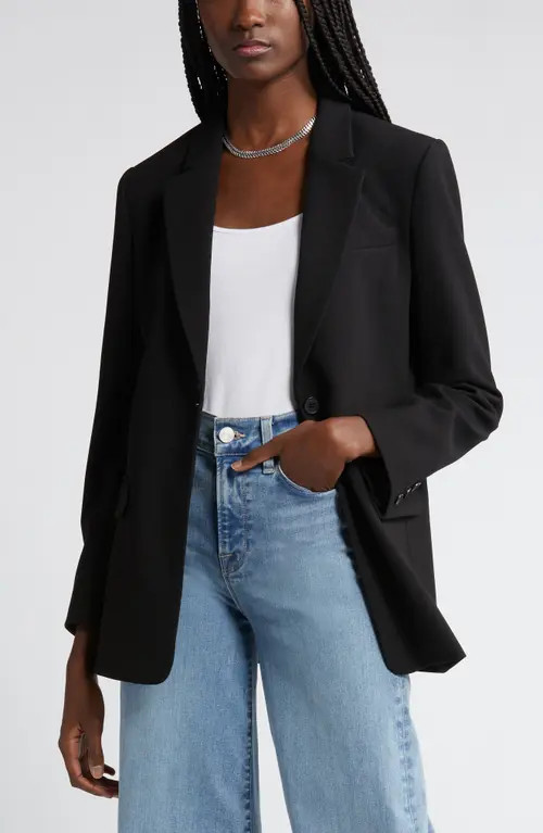 Nordstrom Relaxed Fit Blazer in Black at Nordstrom, Size Small | Nordstrom