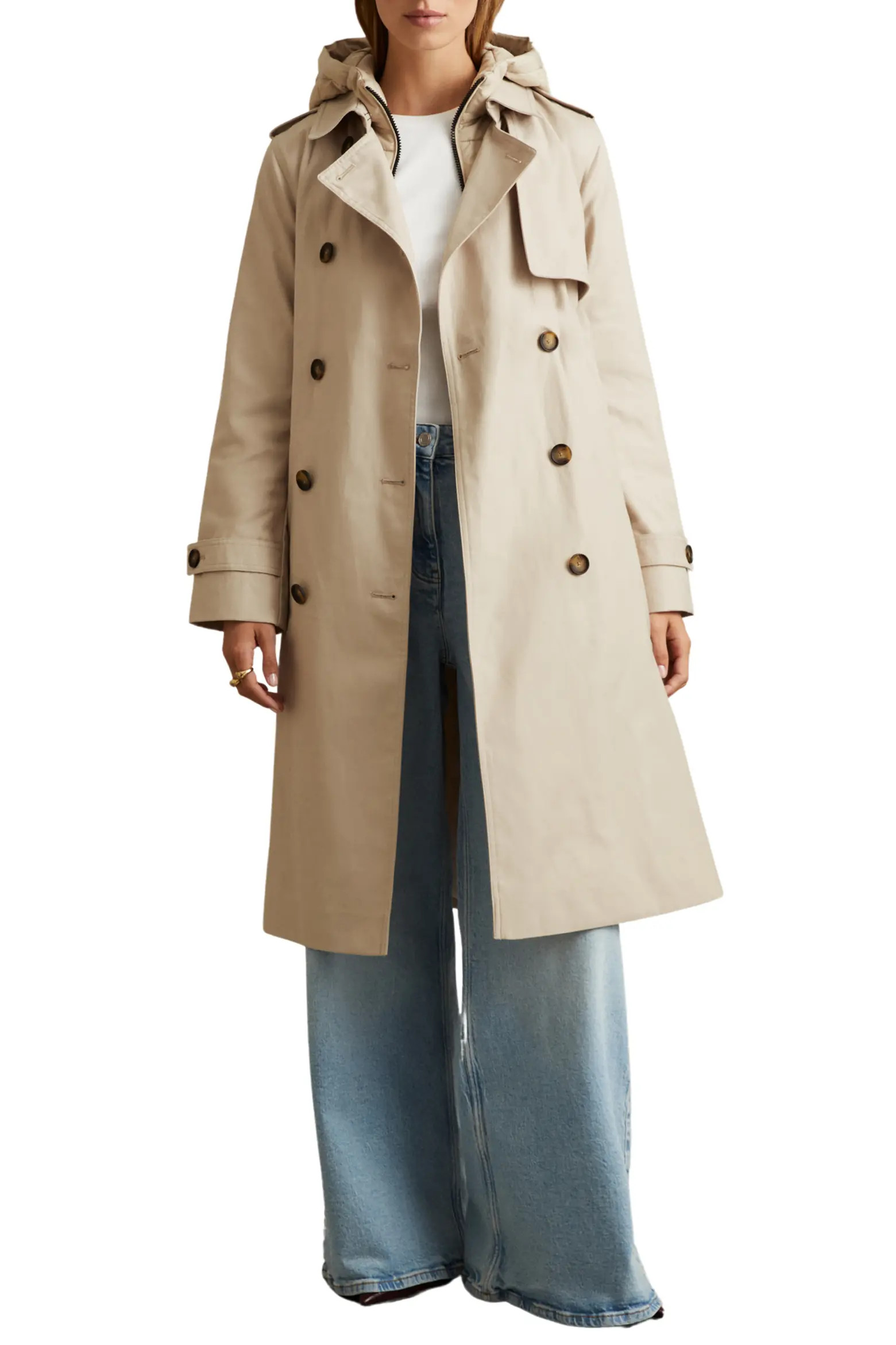 Azura Trench Coat with Removable Quilted Hood (Women) | Nordstrom | Nordstrom