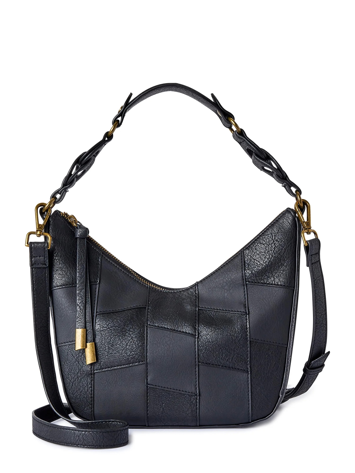 Time and Tru Women's Alice Crossbody Bag Black | Walmart (US)