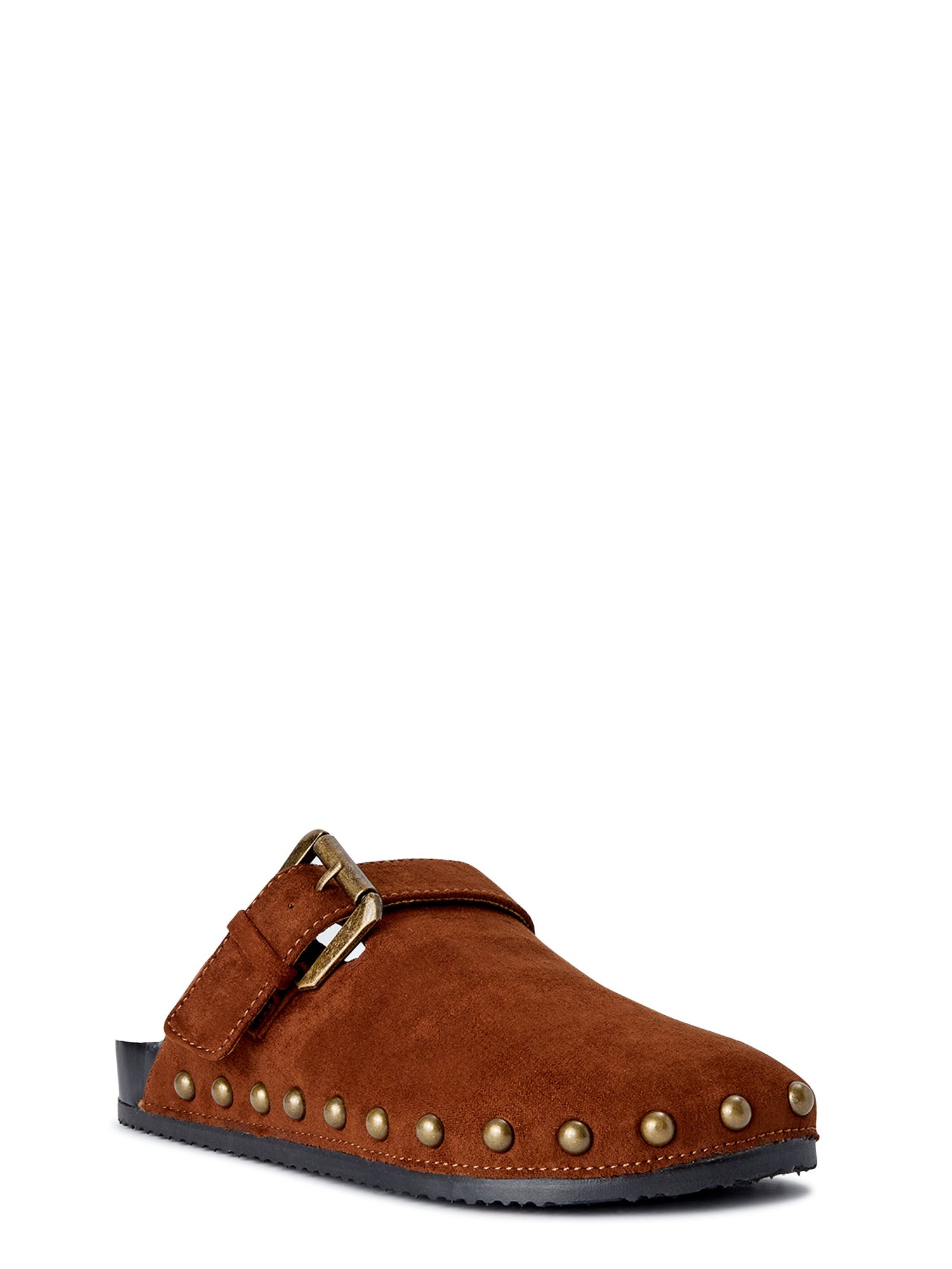 Scoop Women's Studded Faux Shearling Clogs - Walmart.com | Walmart (US)