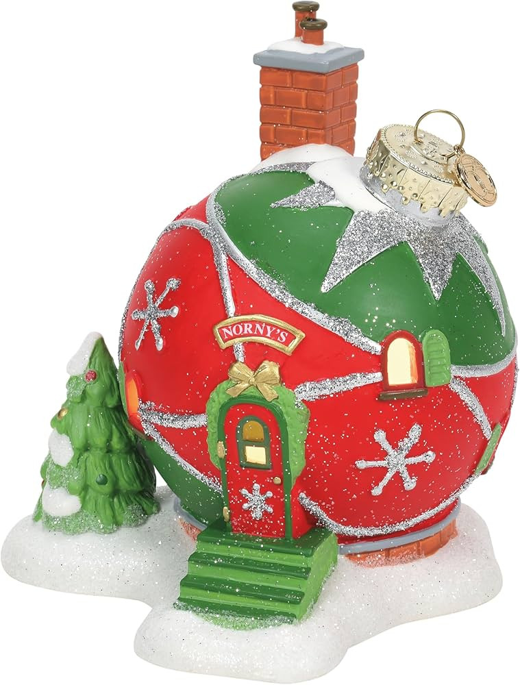 Department 56 North Pole Village Norny's Ornament House Lit Building, 5.39 Inch, Multicolor | Amazon (US)