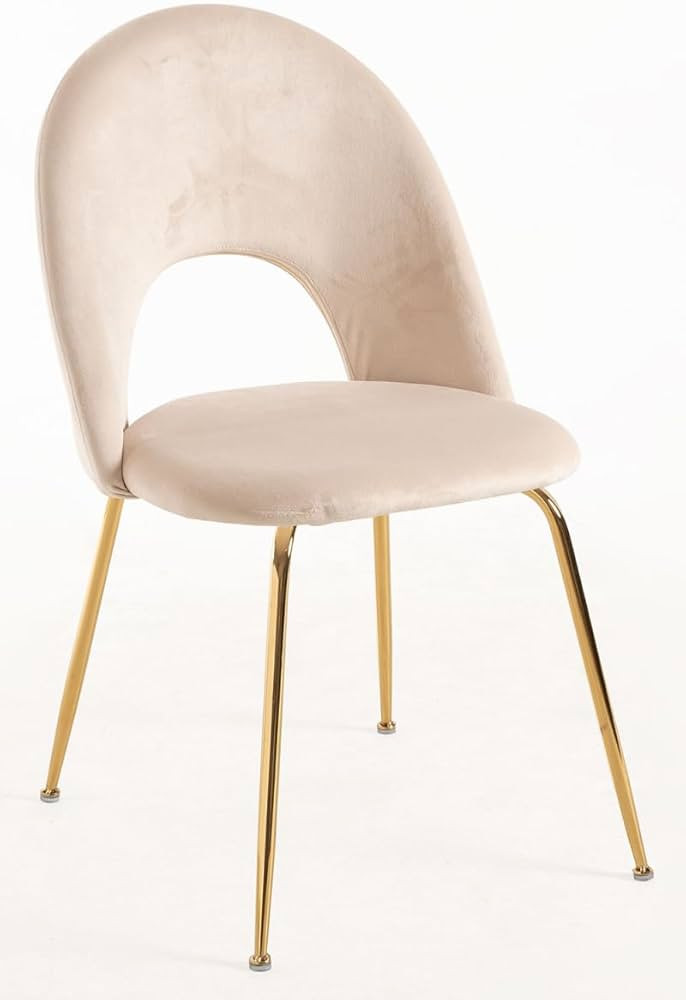 Regalos Miguel - Sillas Comedor - Silla Dawa Gold Terciopelo - Beige | Amazon (ES)