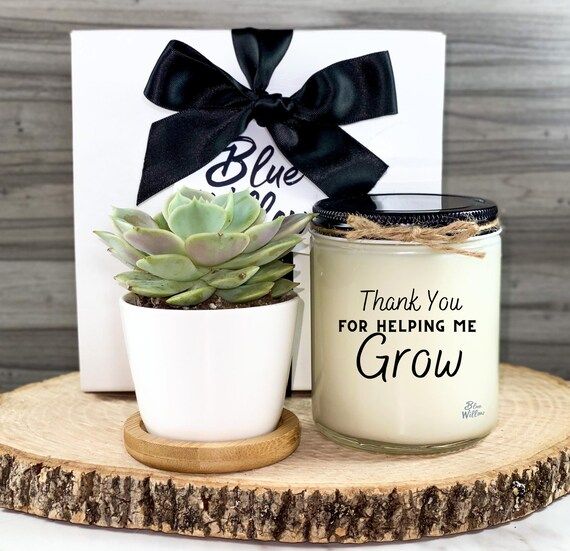 Teacher Gift, Succulent Gift For Teacher, Appreciation Gift For Teacher, Succulent Gift Box, Teac... | Etsy (US)