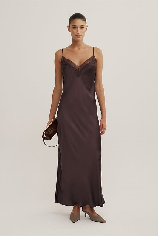 Lace Neck Slip Dress | Witchery (AU)