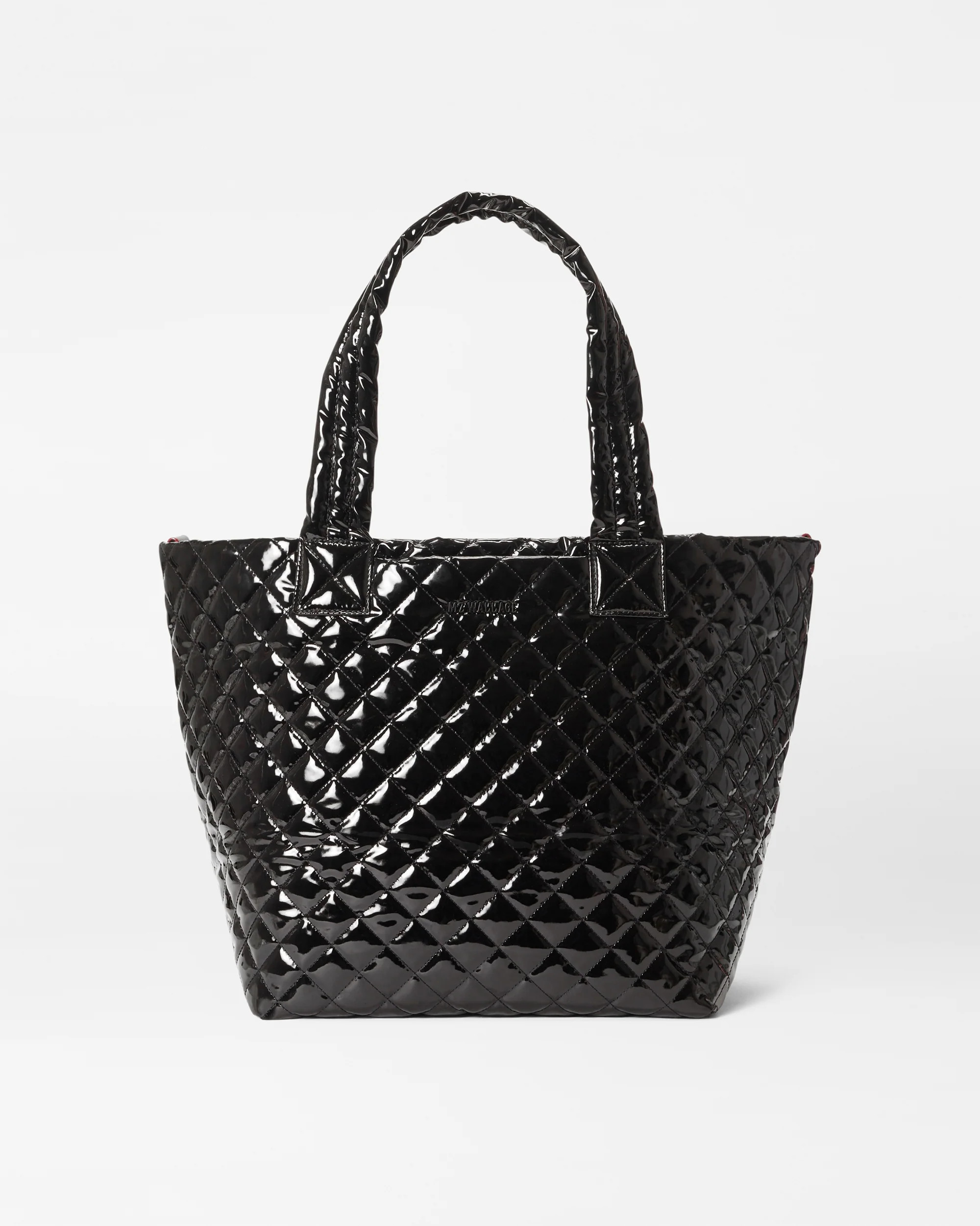 Black Lacquer Medium Metro Tote Deluxe | MZ Wallace