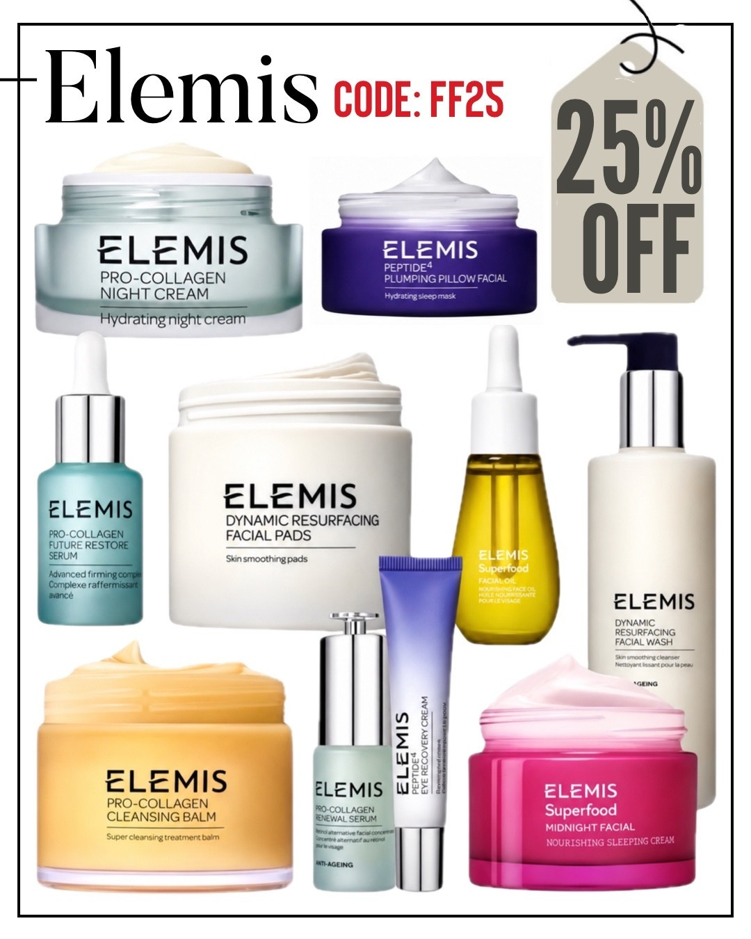 Shop Elemis Friends and Family Sale! 25% OFF SITEWIDE with code FF25