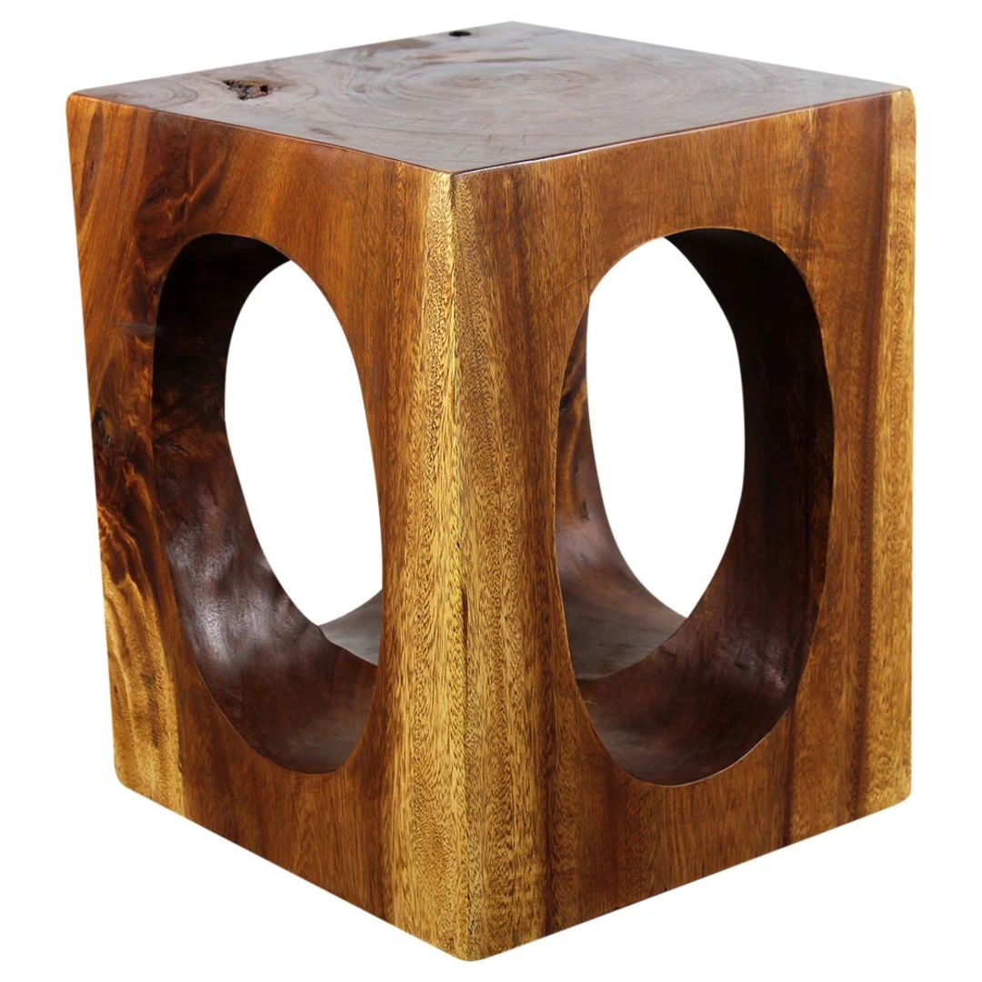 Haussmann® Wood Windows Coffee Table 16 in x 16 in x 20 in High Walnut Oil | Etsy (US)