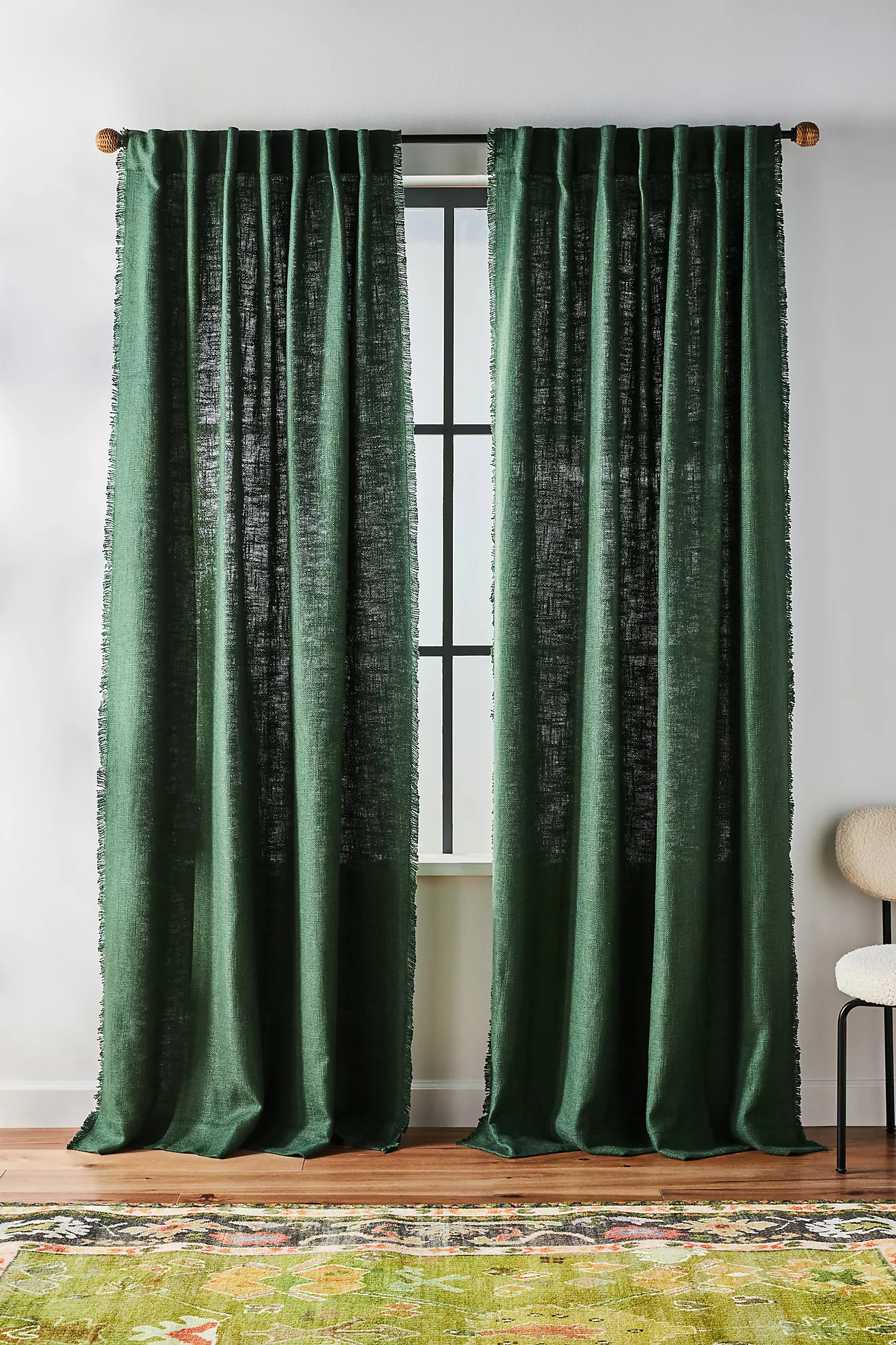 Luxe Linen Blend Curtain | Anthropologie (US)