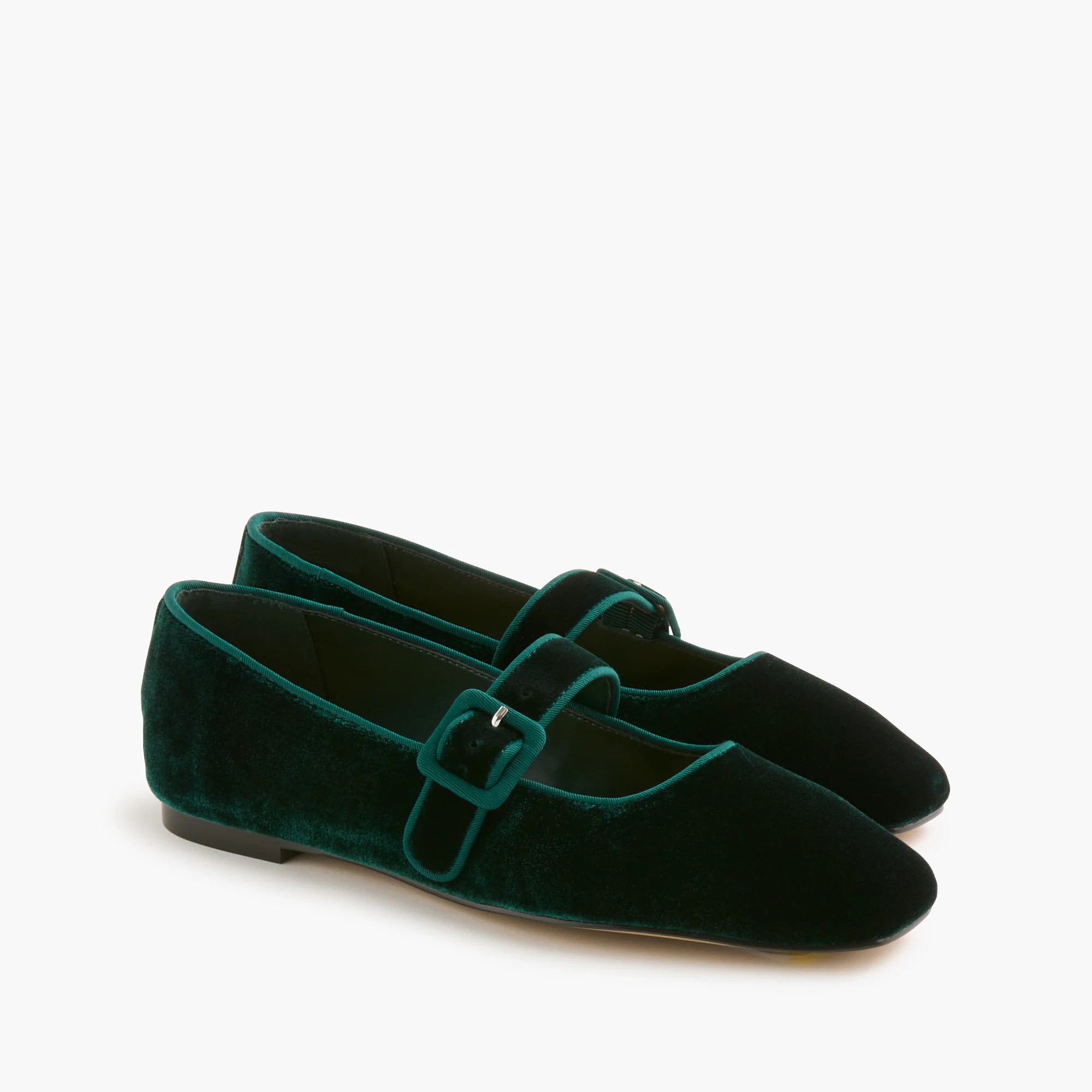 Velvety square-toe Mary Jane flats | J.Crew Factory