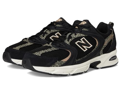 New Balance Unisex 530 Black/Flat Taupe Men 4.5,Women 6 Medium | Amazon (US)