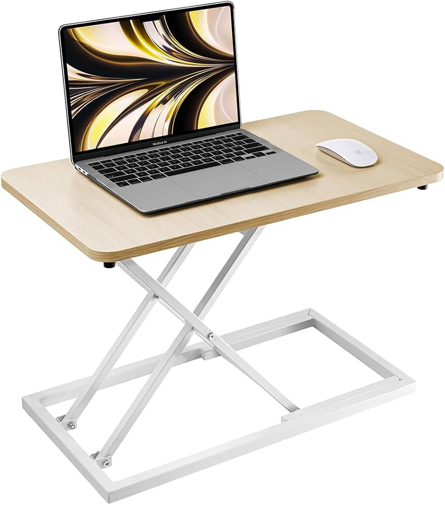 Omhuzsyo 24 in Height Adjustable Standing Desk Converter Stand Up Riser | Amazon (US)