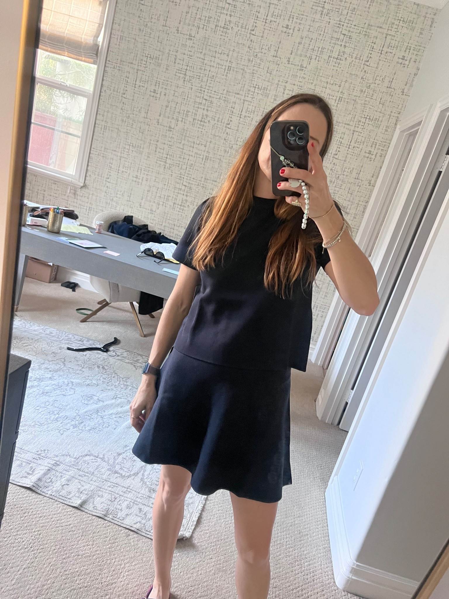 Tuckernuck, navy set, skirt set, work set, navy tee set, cool mom style 

#LTKWorkwear #LTKValentine #LTKNYFW