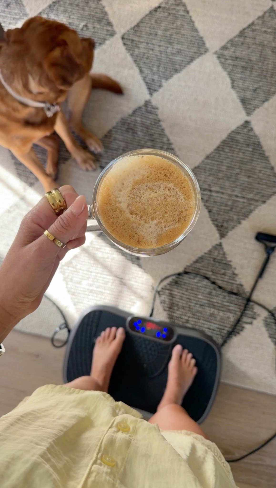 A little multitasking! Med pj set. Xx


pjs, vibration plate. Yellow pajamas, coffee mug, office rug

#LTKSeasonal #LTKdayinmylife #LTKmomlife