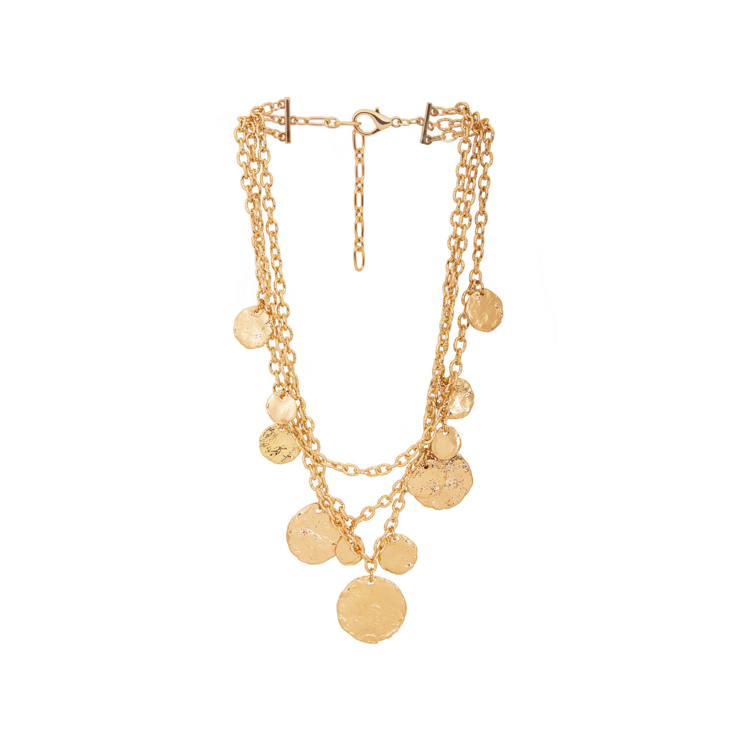 Gilded Coin Cascade Necklace | Wolf & Badger
