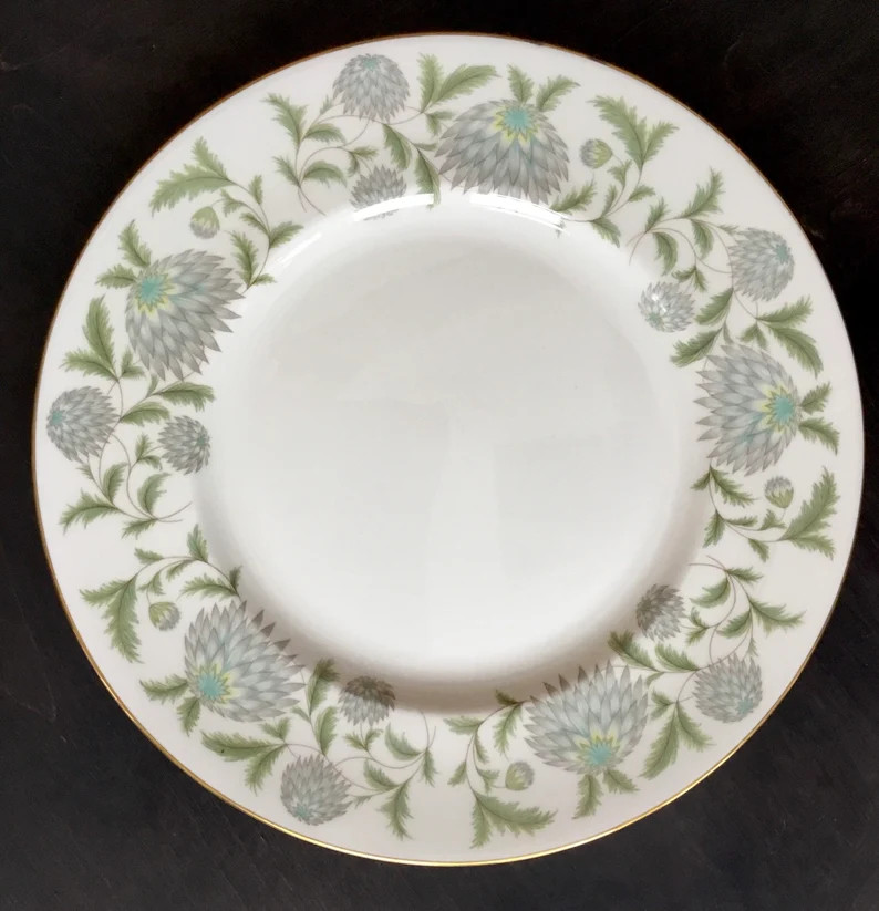 Collection of 4 vintage bone china DINNER plates from England | Etsy (US)