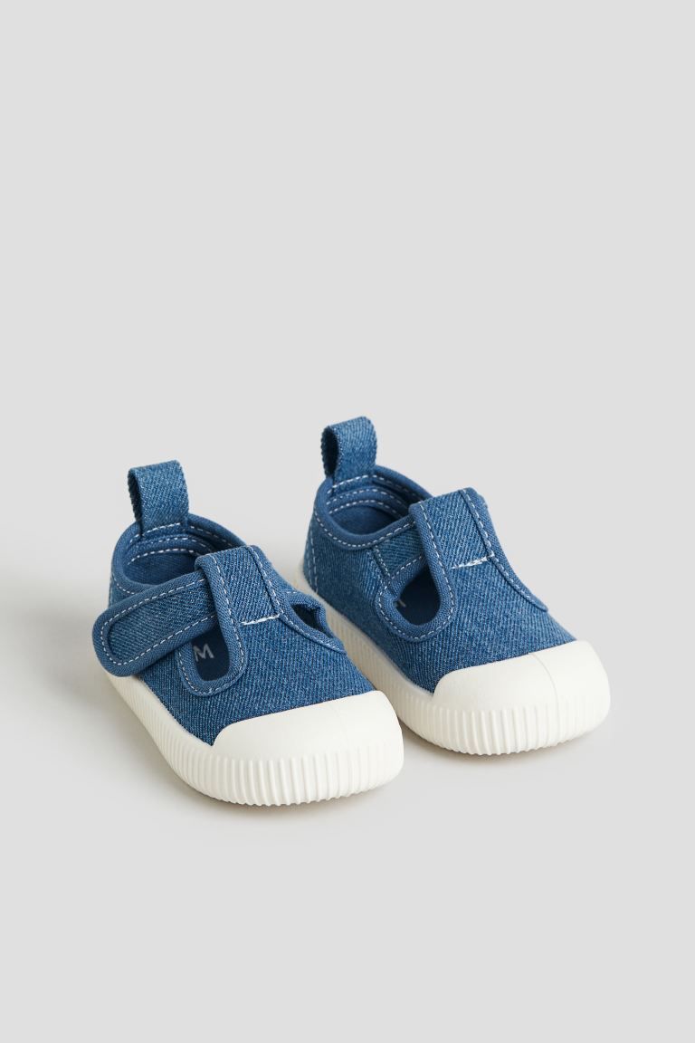 Cotton Shoes - No heel - Dark denim blue - Kids | H&M US | H&M (US + CA)