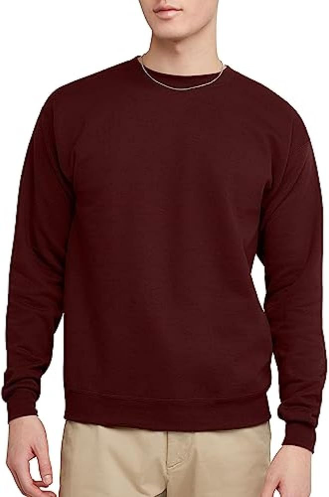 Hanes Men's Sweatshirt, EcoSmart Fleece Crewneck Sweatshirt, Big & Tall Available, 1 or 2-Pack | Amazon (US)
