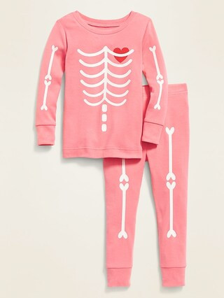 Glow-in-the-Dark Skeleton-Graphic Sleep Set for Toddler & Baby | Old Navy US