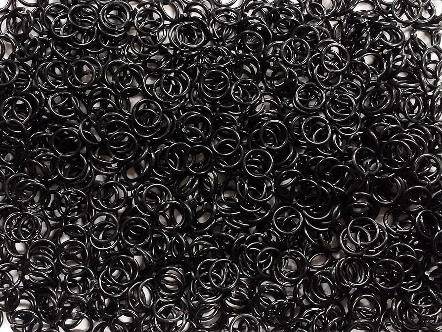 1/2 Pound Black Anodized Aluminum Jump Rings 16G 5/16" ID (1500 Rings) | Amazon (US)
