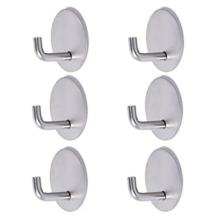 Self-Adhesive Hook 3M Hooks Waterproof Heavy-Duty Wall Hook Without Nails Bathroom Kitchen Bedroom C | Walmart (US)