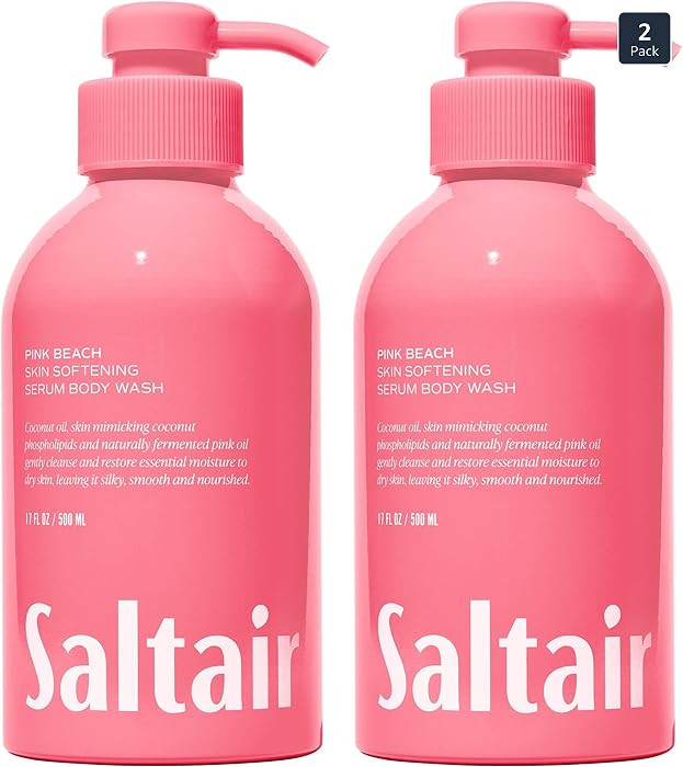 Saltair Body Wash, Pink Beach 2-Pack. Moisturizing Body Cleanser with Monoi Oil and Cupuacu Butte... | Amazon (US)
