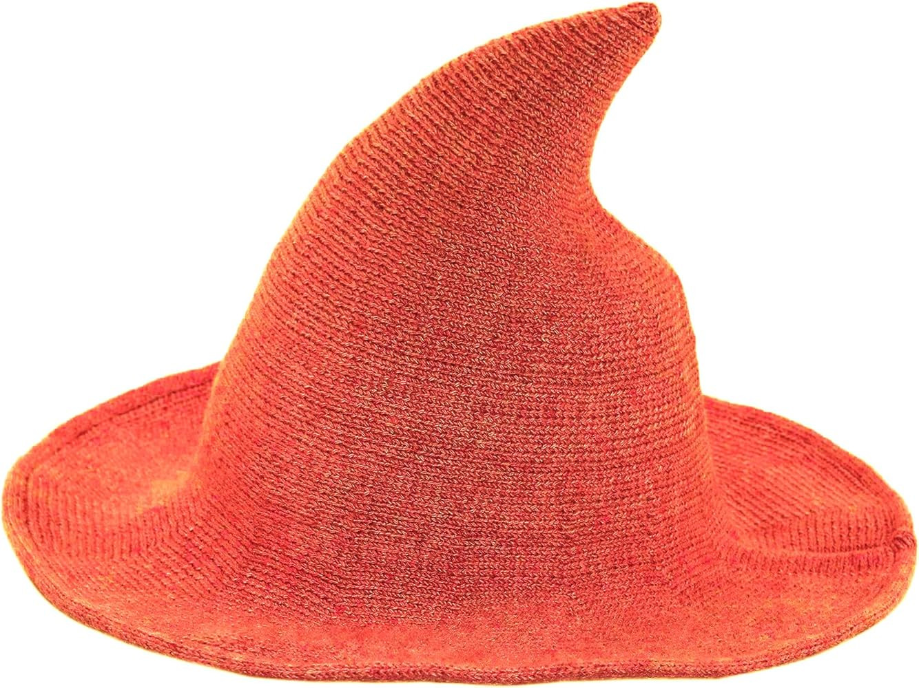 Bestjybt Women Halloween Witch Hat Wool Knitted Cap for Party Masquerade Cosplay Costume Accessor... | Amazon (US)