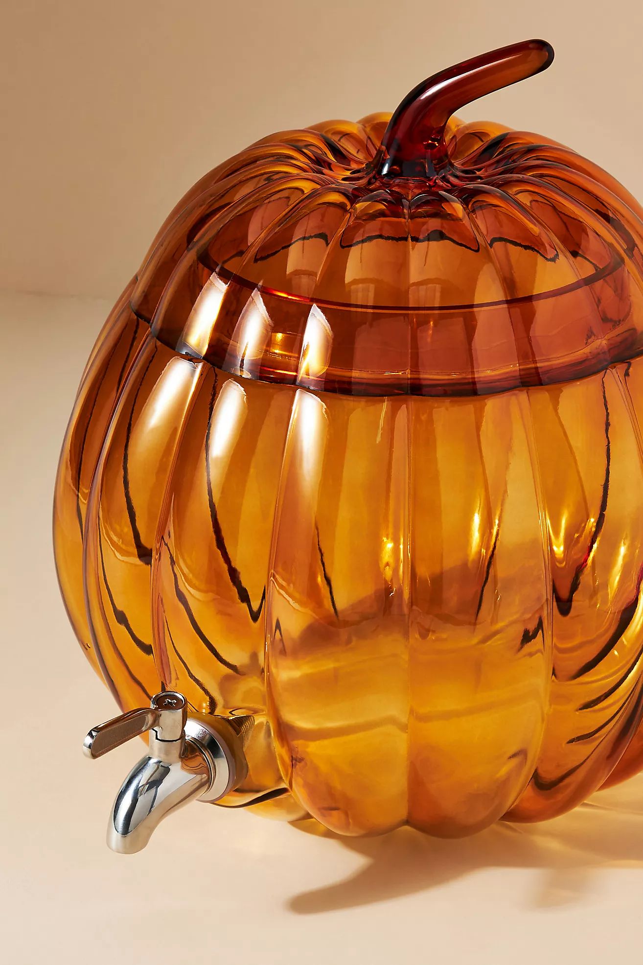 Pumpkin Glass Beverage Dispenser | Anthropologie (US)