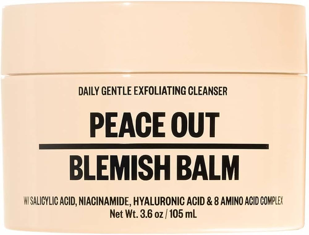 PEACE OUT Skincare Blemish Balm | Daily Gentle Exfoliating Face Wash for Acne-Prone Skin and Pimp... | Amazon (US)