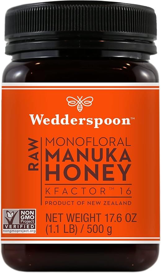 Wedderspoon Raw Premium Manuka Honey, KFactor 16, 17.6 Oz, Unpasteurized, Genuine New Zealand Hon... | Amazon (US)