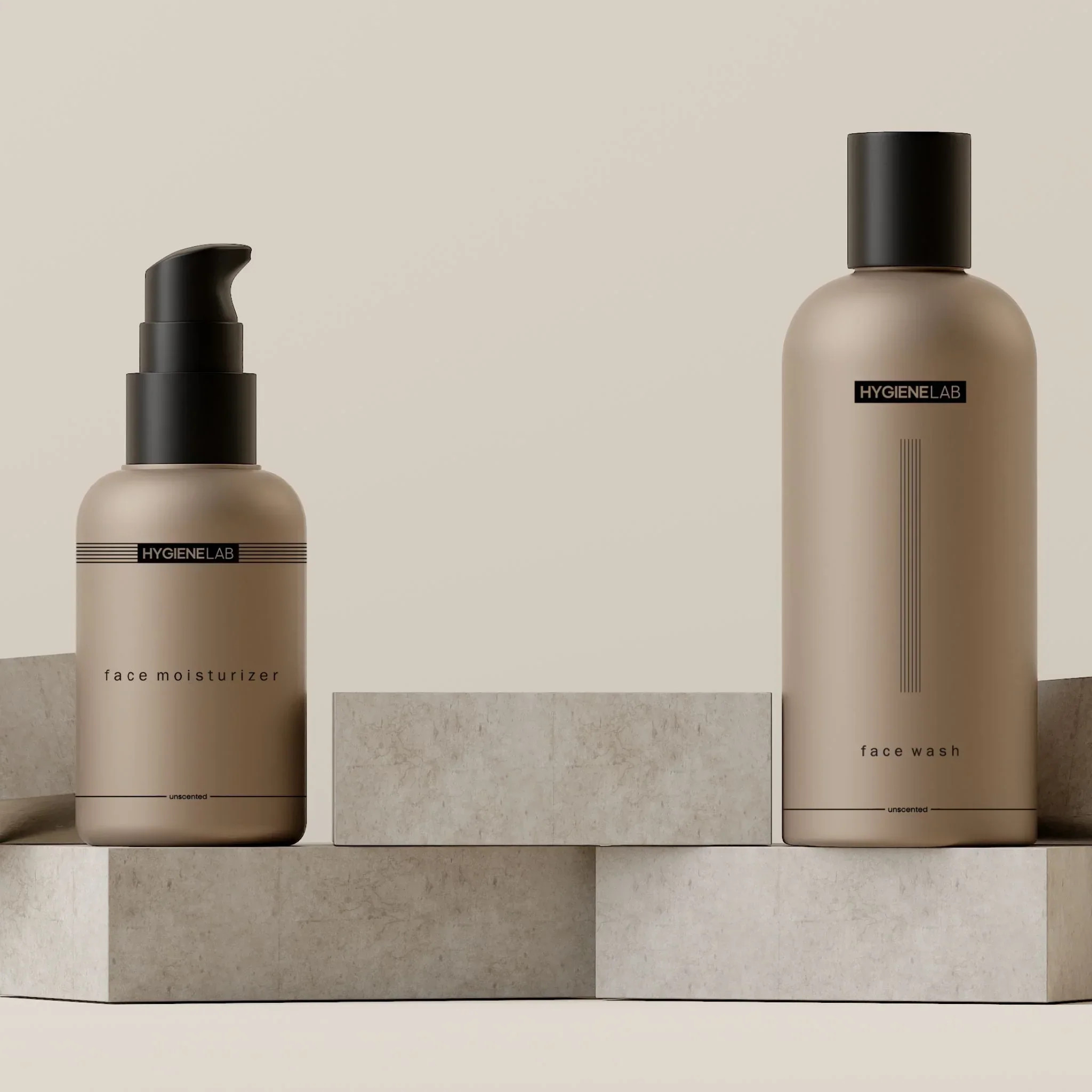 Men’s Daily Face Duo – Non-Toxic Face Wash & Moisturizer Set | HygieneLab