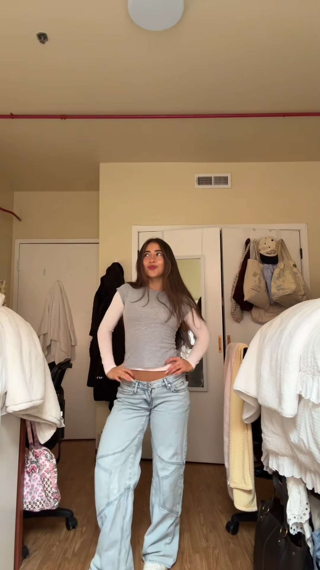 very demetra coded outfit ⭐️⭐️ my low rise jeans are from the aero x demetra collection- but linking another fav pair! 

 #LTKgrwm #LTKootd