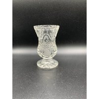 Vintage Small Glass Flower Vase Table Decor | 4 5/8"" Tall | Etsy (US)