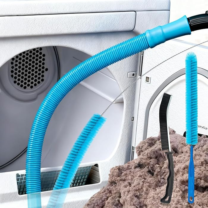4 Pieces Dryer Vent Cleaner Kit with Dryer Vacuum Hose Attachment | Amazon (US)