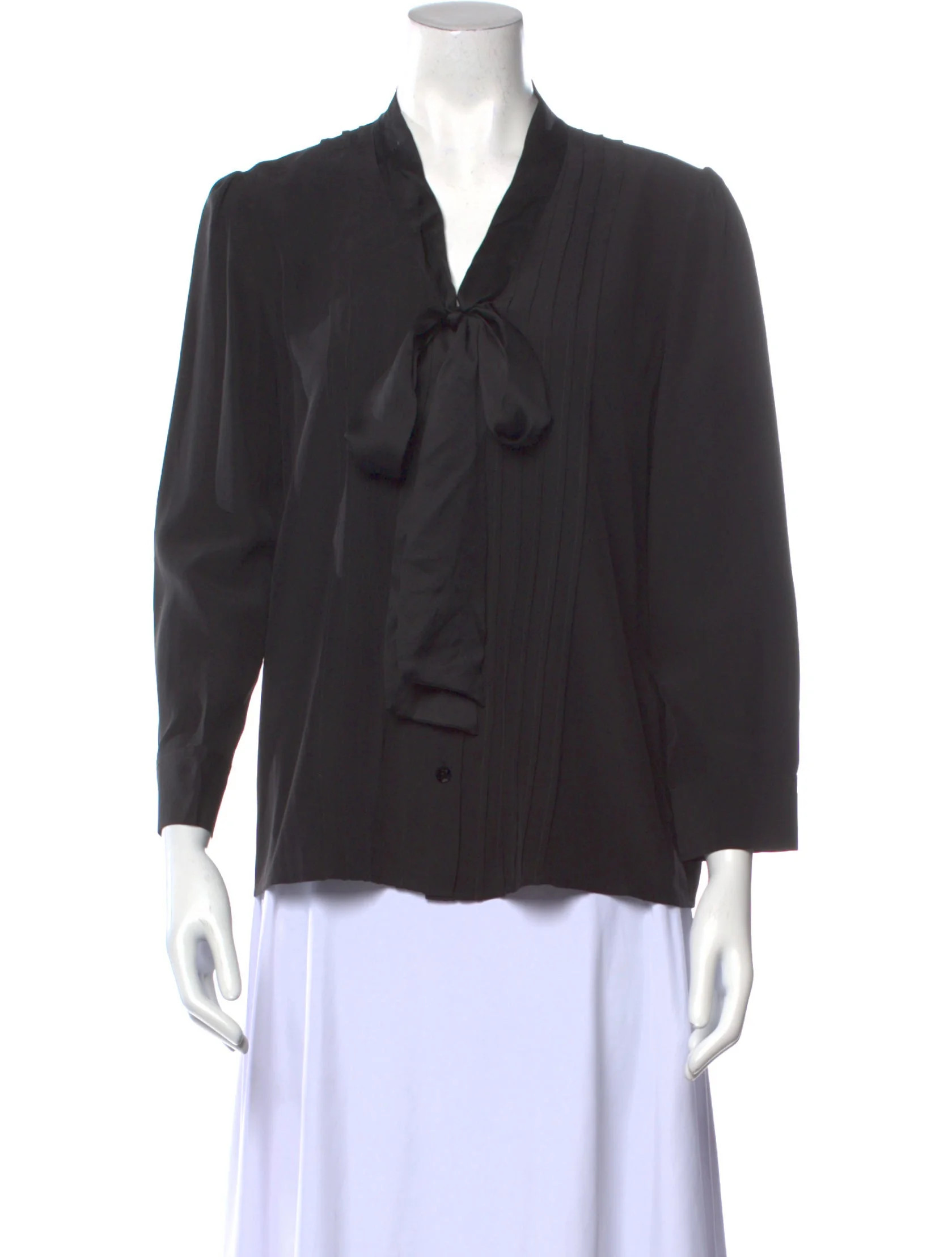 Silk V-Neck Blouse | The RealReal