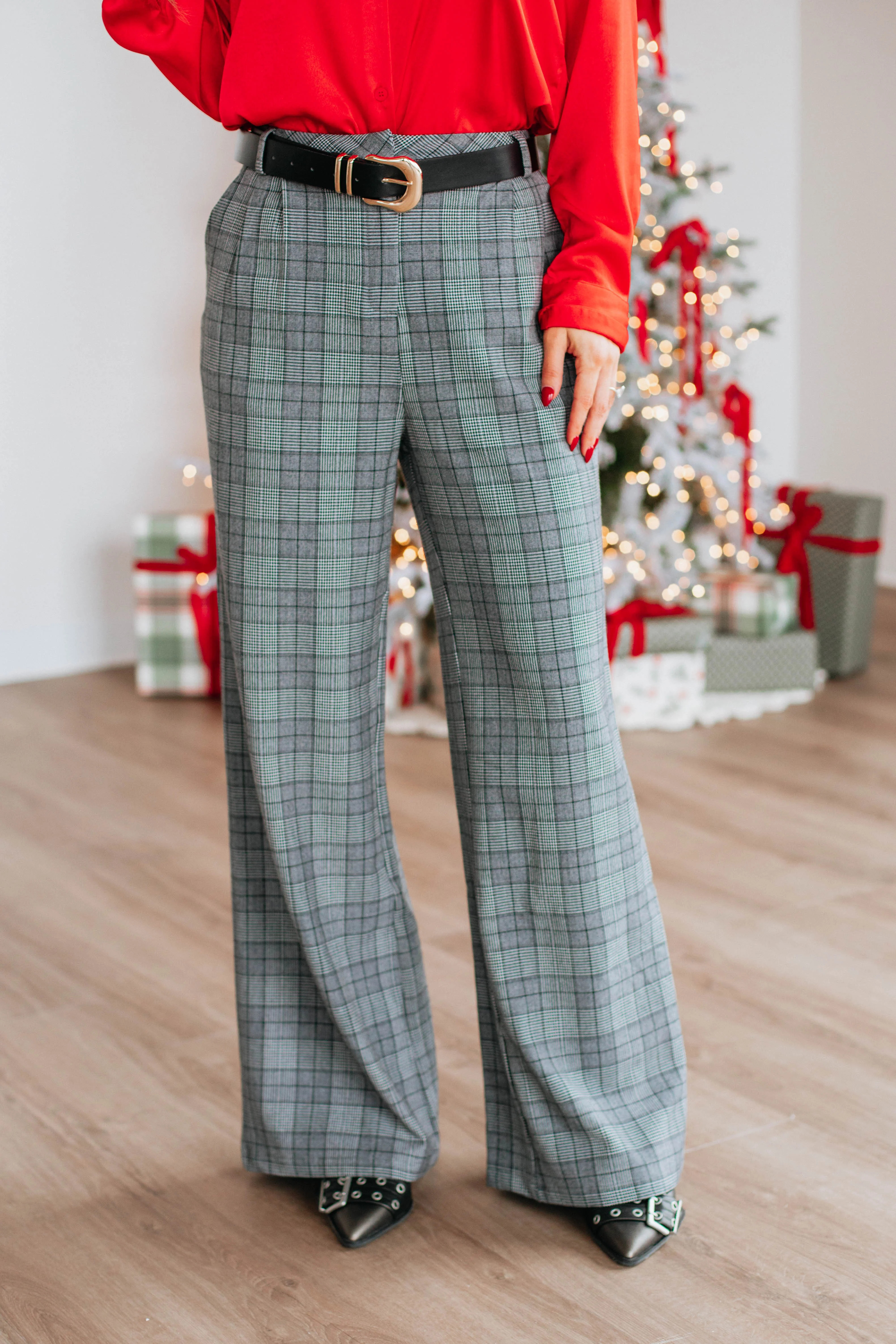 Bergan Plaid Pants | Wild Oak Boutique