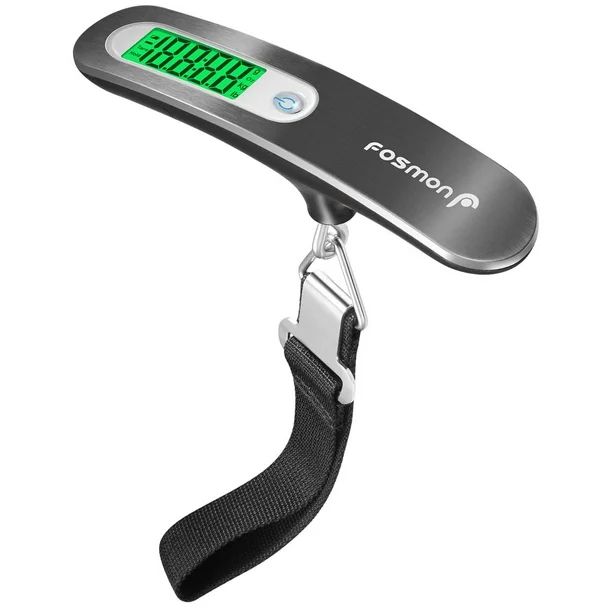 Fosmon Digital Luggage Scale, 110 LB Stainless Steel Hanging Handheld Travel Scale with Tare Func... | Walmart (US)
