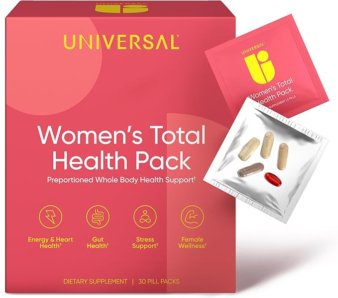 Women's Total Health Daily Vitamin Packs - All in One Multivitamin for Women, Essential Vitamins ... | Amazon (US)