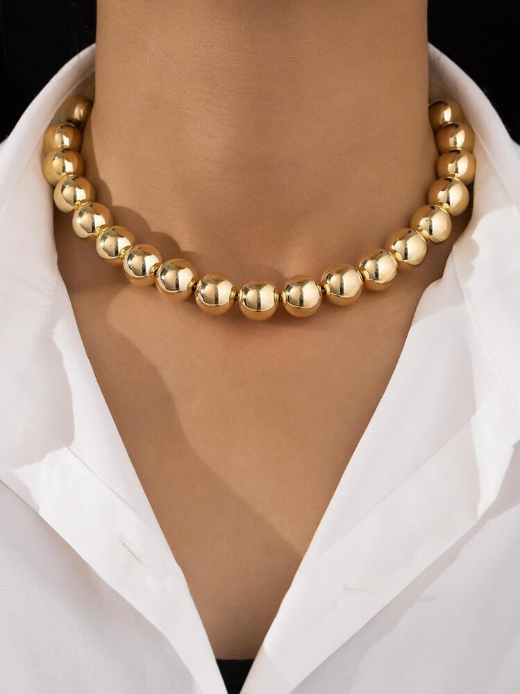 1pc Fashionable Minimalist Beaded Necklace For Women For Daily Decoration | SHEIN