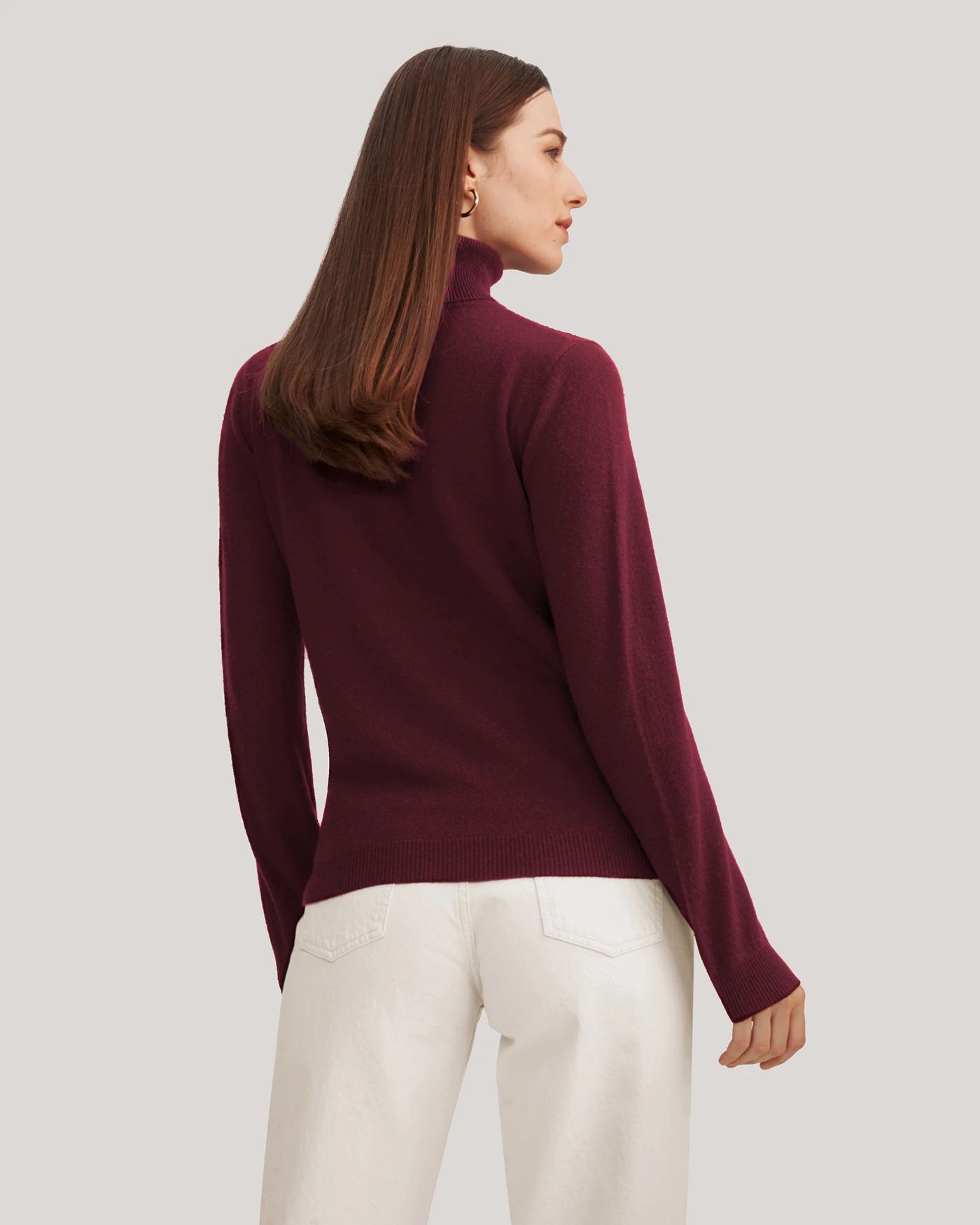Pure Cashmere Turtleneck Sweater | LilySilk