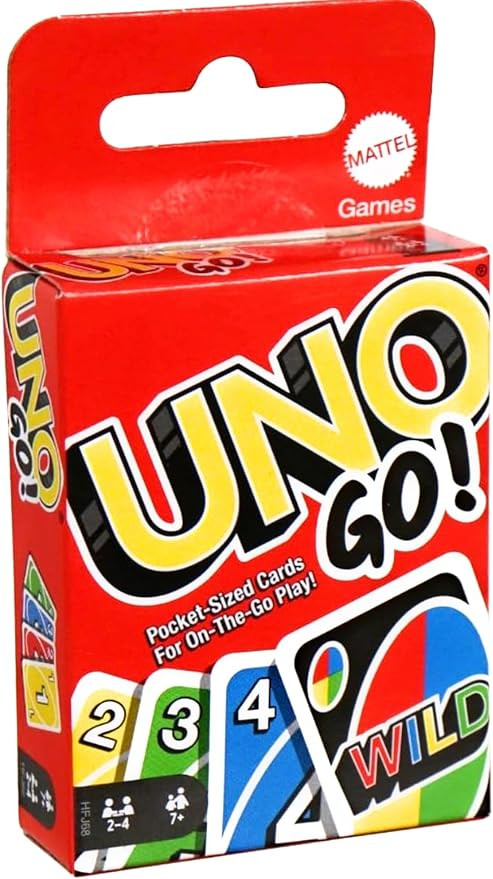 UNO GO! Pocket-Sized Cards for On The Go Play Mini Sized Playing Cards for Travel Stocking Stuffe... | Amazon (US)