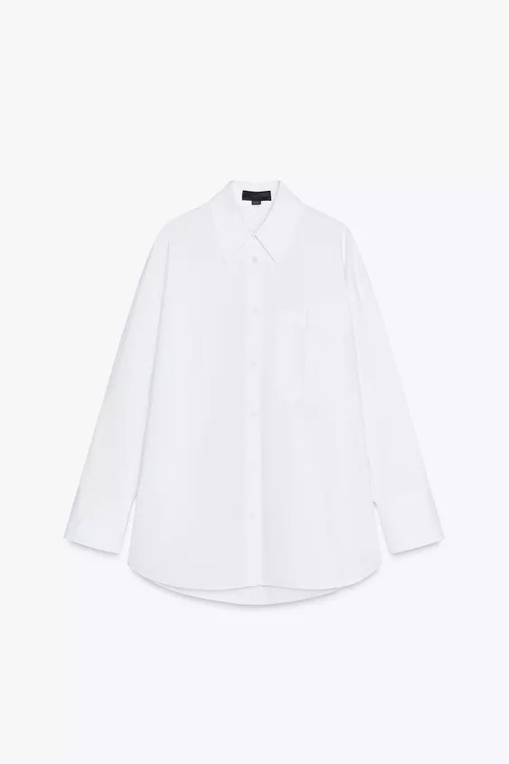 OVERSIZE SHIRT WITH POCKET | Zara UK