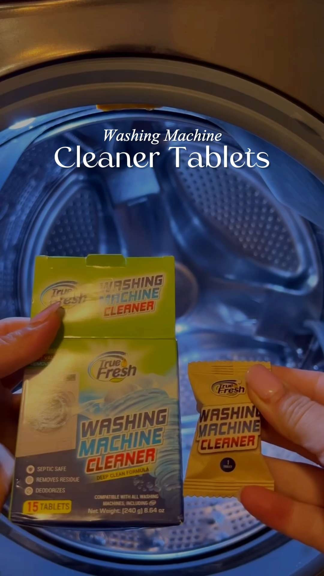 If your washer could use a refresh, this is a good place to start ✨ These True Fresh Washing Machine Cleaner Tablets help break down residue, odors, and buildup you don’t always see. A small step that makes a big difference in everyday laundry routines 🧼 #LTKHome #LTKCleaning #LTKFinds #LaundryDay #HomeCare #LaundryEssentials #WashingMachineCleaner #HomeFavorites #CleaningFinds #HouseholdMustHave 

#LTKmomlife #LTKHome