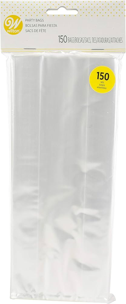 Wilton Clear Treat Party Bags, 4 x 9.5 in., 150 Pack | Amazon (US)