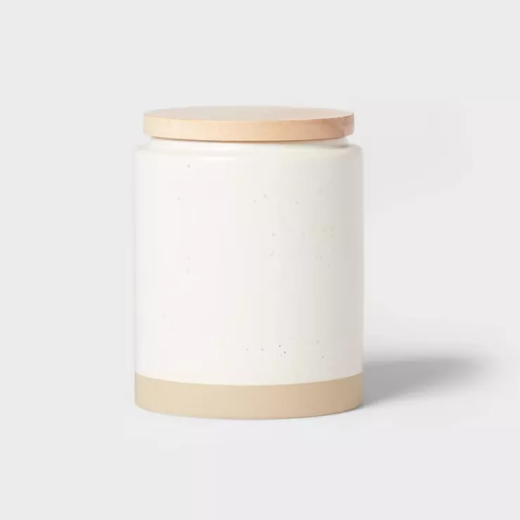 Glass Storage Canister With Wood Lid - Extra Small - Threshold™ : Target