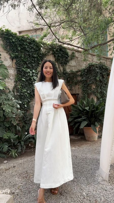 Outfit check in Mallorca. The perfect dress for exploring all of the cobblestone streets and wide open squares in Palma. Another @karenmillen find! #MyKM #ad 

White dress
Wedding 
Bride
Spring travel
Resort


#LTKVideo #LTKtravel #LTKwedding