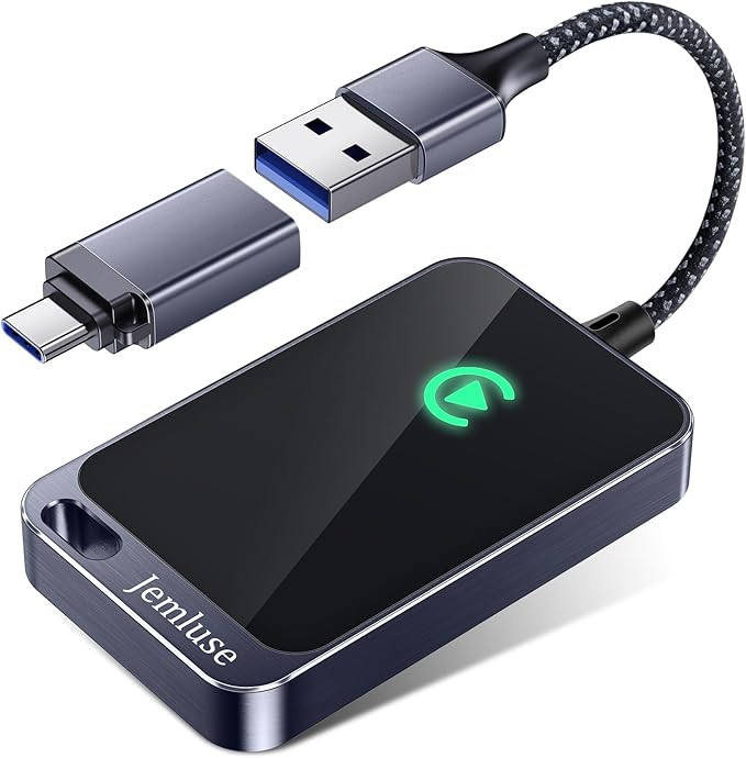Jemluse Wireless CarPlay Adapter for Apple iPhone - Multi-User Seamless Connection for Convert Wi... | Amazon (US)