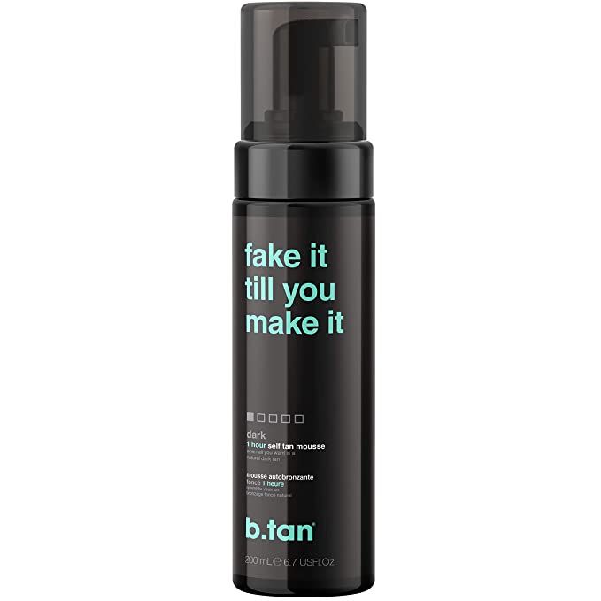 b.tan Dark Self Tanner | Fake It Till You Make It - Fast, 1 Hour Sunless Tanner Mousse, No Fake T... | Amazon (US)